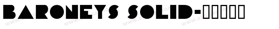 Baroneys Solid字体转换